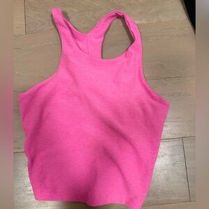 Beyond Yoga Focus Cropped Tank - hot pink